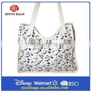 Made in China Custom Women Handbags Fashion Strong Canvas Shoulder Bags