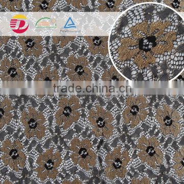 wholesale in stock lace and embroidery samples french net lace fabric for garment