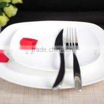 fashionable design white ceramic plates