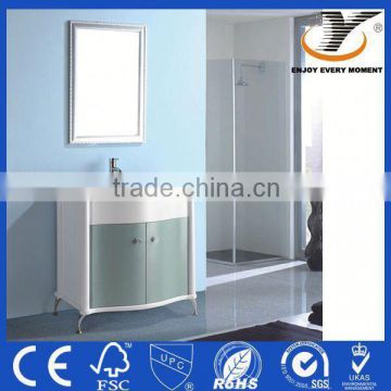 Marble Counter PVC classic bathroom cabinet with drawers