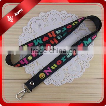 customized polyester keyhanger with colorful printing