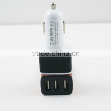 Universal Triple USB Car Charger Adapter power adapter fast charging for iPhone