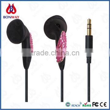 wholesale bling diamond headphones with CE and RoHS
