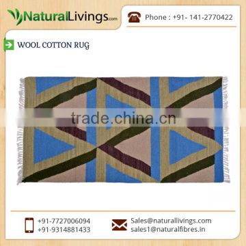 Best Grade Wool Cotton Rug with Exceptional Design