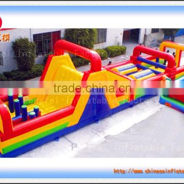 kids' paradise inflatable obstacle slide course/giant inflatable children toy