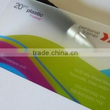 0.3mm thickness Transparent PVC Business Cards