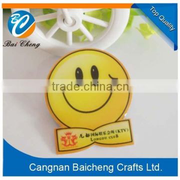 pin badges of hard pvc material in cheap price