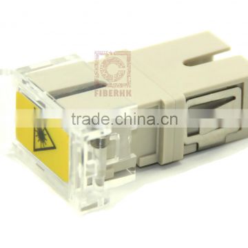 SC Fiber Adapter With Transparent Shutter Without Flange with welding