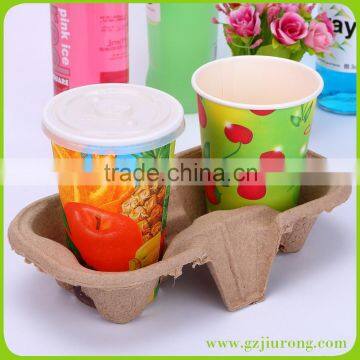 Pulp moulded cup carrier