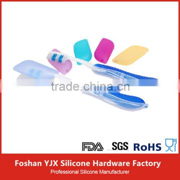 Foldable easily wash silicone toothbrush holder