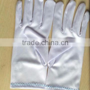 white thick cleanroom nylon tricot glove