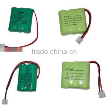 Rechargeable 3.6v 2000mAh ni-mh Battery Manufacturer with CE,ROHS,UL certificates