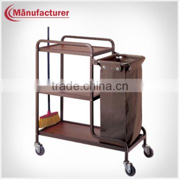 Hotel Room Service Cleaning Trolley With Linen Bag/Housekeeping Cart/Hotel Equipment Supplies