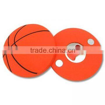 Plastic basketball design 2015 hot selling promotional items bottle opener