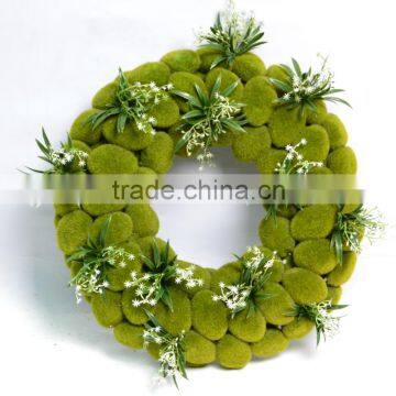 New Style Of Pellet Wreath In Fresh Green