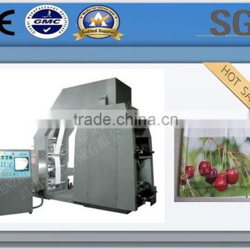 China manufacturer,QTL Type High speed plastic film roll 4 colours flexographic printing machine