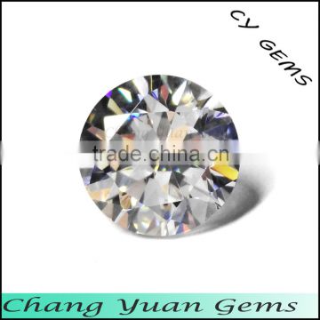 1.50mm White Color round shape synthetic cz gems