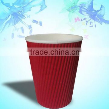 2016 new design with 8oz/10oz/12oz ripple wall paper coffee cups for hot drink from China