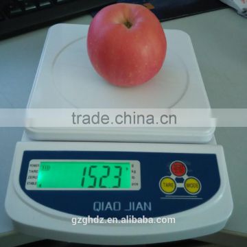 3000g/0.01g Division Electronic Digital Kitchen Scale Green Backlight Electronic Kitchen Scale