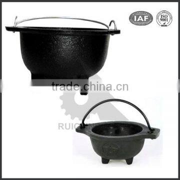 cast iron cauldron/cast iron stock pot