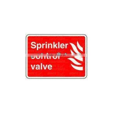 Sprinkler Control Valve Safety Sticker