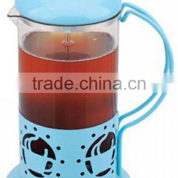 glass and stainless steel tea maker colored