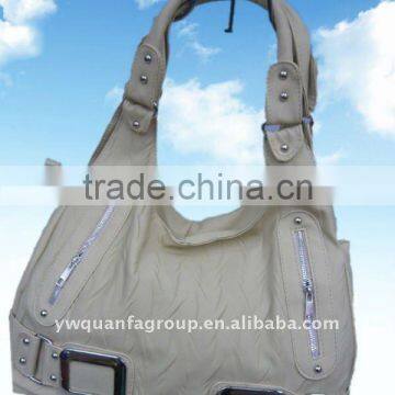 whiter shiny pu handbags