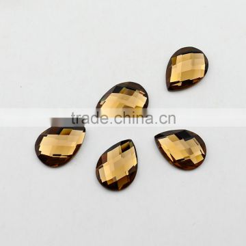 crystal tear drop flat back rhinestones glass sew on pendant for Jewelry Making