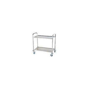 Removable Dining Food Stainless Steel Rolling Cart / Trolley For Restaurant