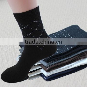 autumn&winter new style 100%cotton men business jacquard socks