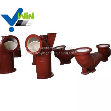 wear resistant material ceramic lined bend pipe