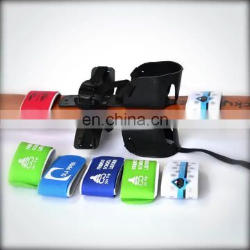 Top quality snow rubber band ski straps adjustable hook and loop carry strap