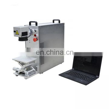 Split Type Mini Portable Laser Engraving Machine 20w 30w 50w Fiber Laser Marking Machine for metal barcode