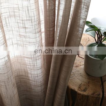 Japanese colours linin look curtains for the living room sheer