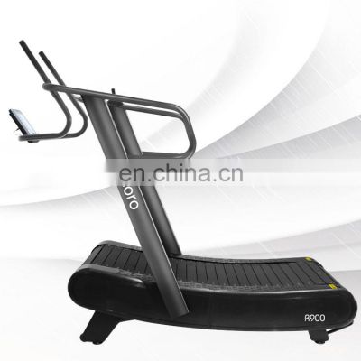 1 year Warranty Low Noise Smoothly Self Generating Woodway Commercial Manual Curved Treadmill for sale