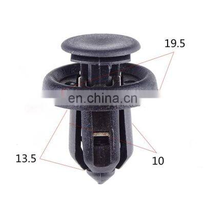 8mm Hole Dia Plastic Rivets Fastener Clips Black for Car Auto Fender Clips