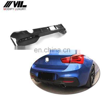 Carbon fiber 1 Series F20 M Sport rear bumper diffuser  for BMW 120i  2016-2018