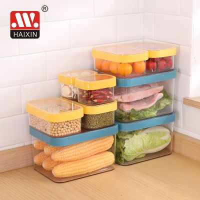 PlasticJar Square Rectangle Airtight Food Storage Containers Set With Lid