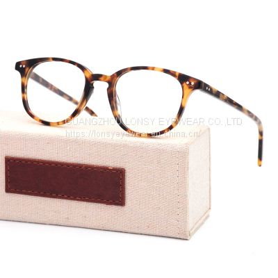 Handmade high quality European design acetate frame optical glasses