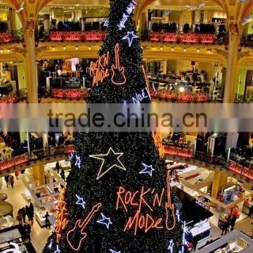 New style 10 meters shopping mall decorative tree with led lights