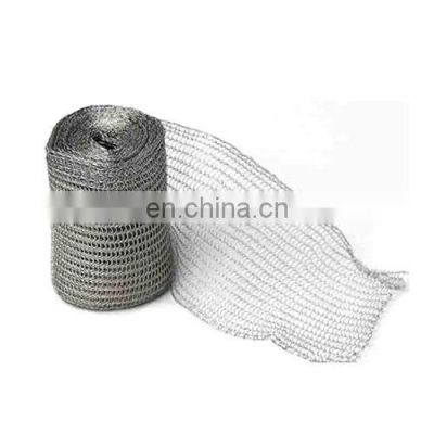 Corrosion resistance stainless steel knitted filter wire mesh for demister pad