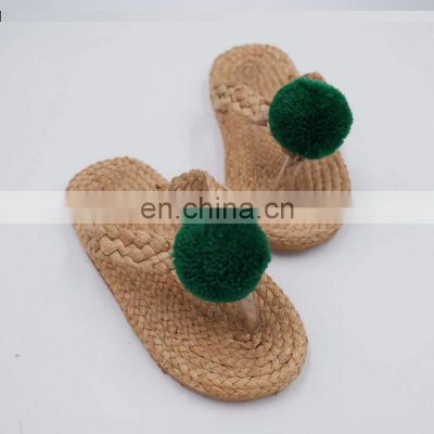 Hot Sale Summer Sandal for baby girl straw slippers water hyacinth sandals Vietnam Manufacturer