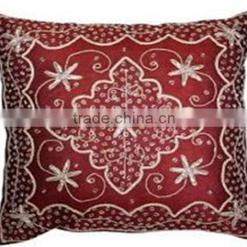 indian pillows couch pillows Zardozi embroidered pillow