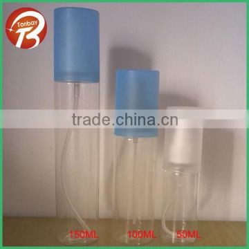 50ML 100ML 150ML PET lotion /spray plastic bottle with big full cap TBBY-8