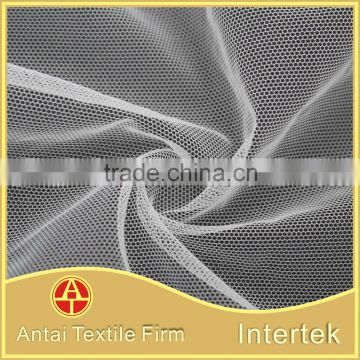 Antai Textile supplier super fine stiff nylon mesh net fabric for underwear embroidery