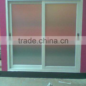 Euro style thermal break aluminum sliding window with double tempered clear glass