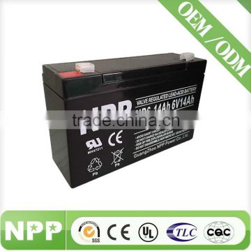 small 6 volt rechargeable 6v 14ah lead acid battery