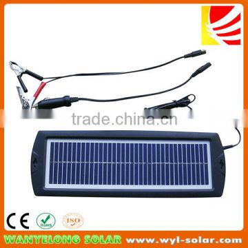 3W 12V DC car solar battery charger with cheap price