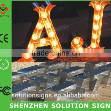 Custom outdoor acrylic led light sign up letter for Decoration