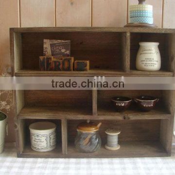 multiple vintage industry wooden storage cabinet shelf